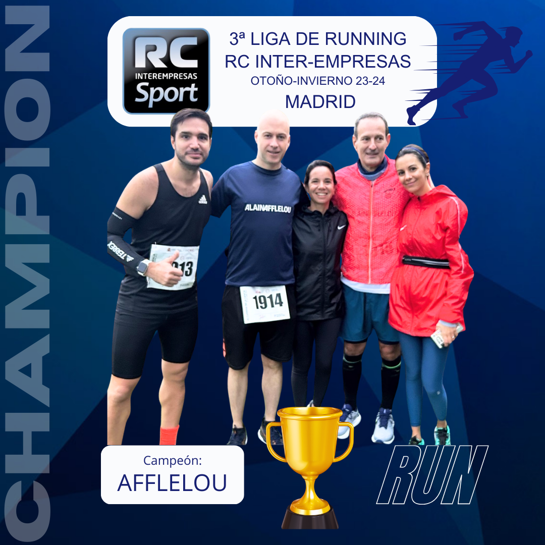 ALAIN AFFLELOU revalida el título en la 3ª Liga de Running RC Inter-empresas de Otoño-Invierno 23-24 en Madrid